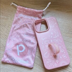 iPhone 16 pro max Loopy Pink western phone case